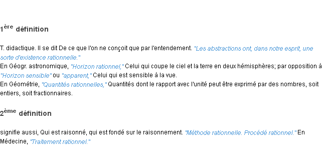 Définition rationnel ACAD 1835