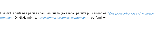 Définition rebondi ACAD 1835