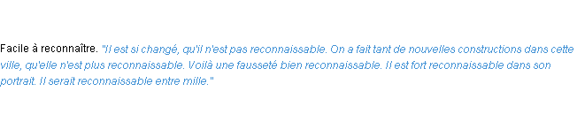 Définition reconnaissable ACAD 1835