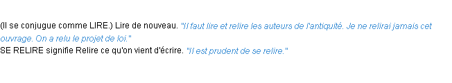 Définition relire ACAD 1932