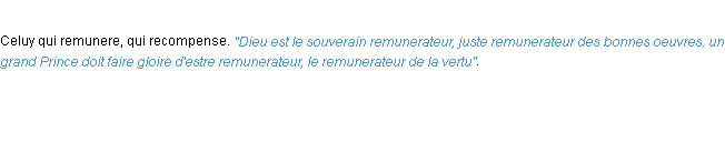 Définition remunerateur ACAD 1694