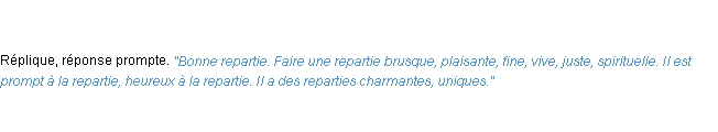 Définition repartie ACAD 1835