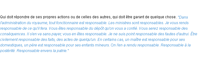 Définition responsable ACAD 1835