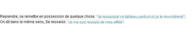 Définition ressaisir ACAD 1798