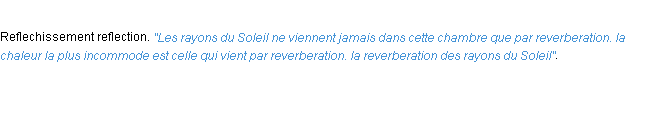 Définition reverberation ACAD 1694