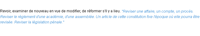Définition reviser ACAD 1932