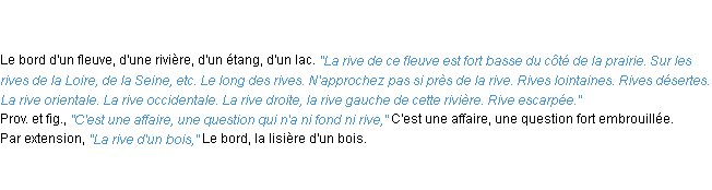Définition rive ACAD 1835