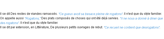 Définition rogaton ACAD 1798