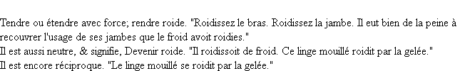 Définition roidir ACAD 1762