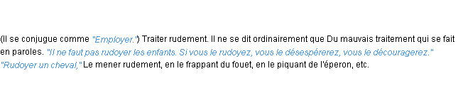 Définition rudoyer ACAD 1835