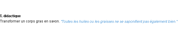 Définition saponifier ACAD 1932
