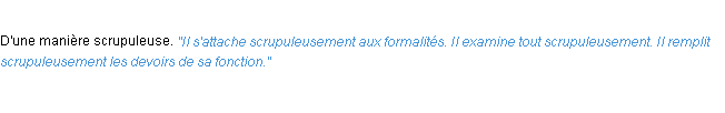 Définition scrupuleusement ACAD 1932