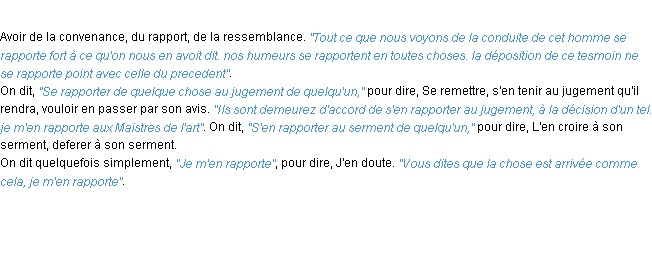 Définition se rapporter ACAD 1694