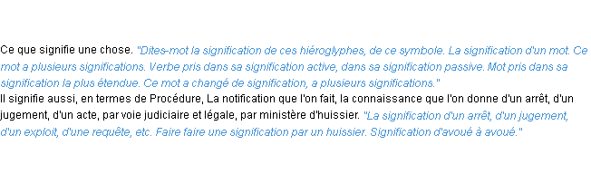 Définition signification ACAD 1835