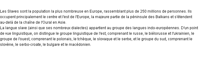 Définition slave
