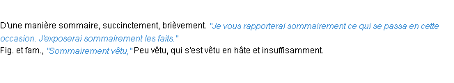 Définition sommairement ACAD 1932