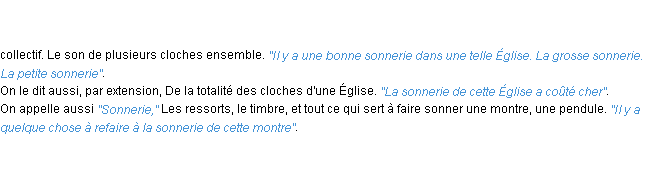 Définition sonnerie ACAD 1798