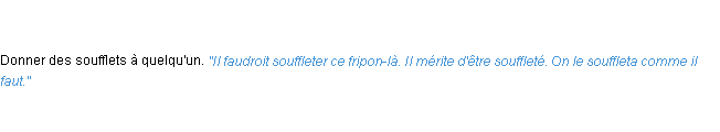 Définition souffleter ACAD 1762