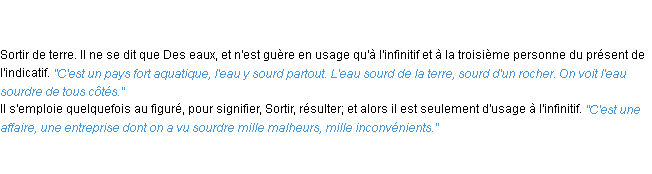Définition sourdre ACAD 1835
