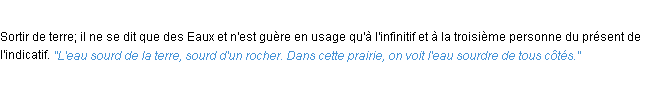 Définition sourdre ACAD 1932