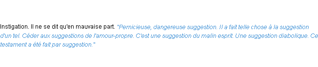 Définition suggestion ACAD 1835