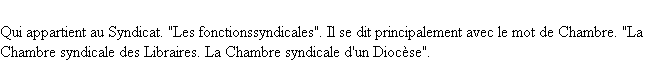 Définition syndical ACAD 1798