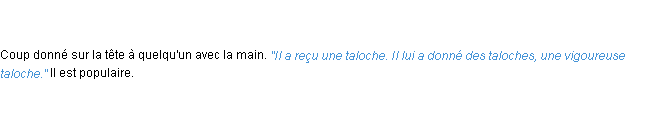 Définition taloche ACAD 1835