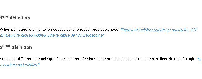 Définition tentative ACAD 1835