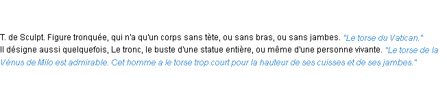 Définition torse ACAD 1835