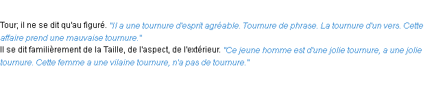Définition tournure ACAD 1932