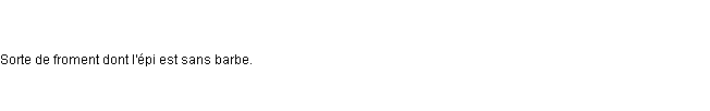 Définition touselle ACAD 1798