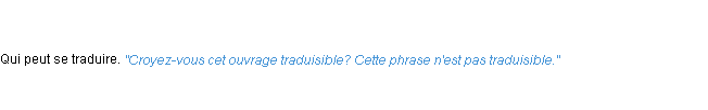 Définition traduisible ACAD 1835