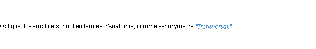 Définition transverse ACAD 1835