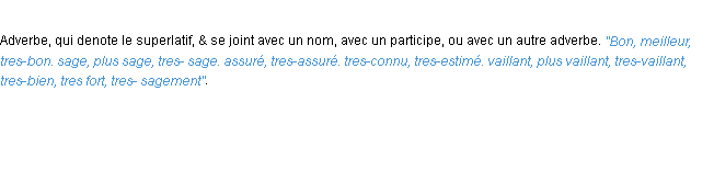 Définition tres ACAD 1694