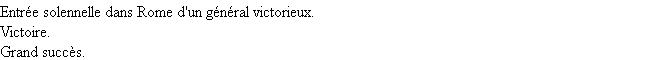 Définition triomphe