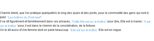 Définition trottoir ACAD 1798
