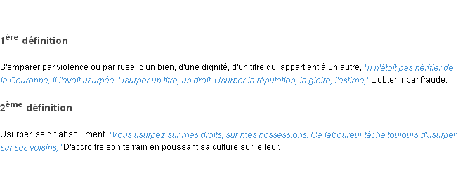 Définition usurper ACAD 1798