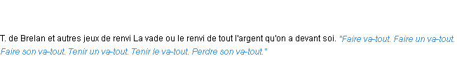 Définition va-tout ACAD 1835