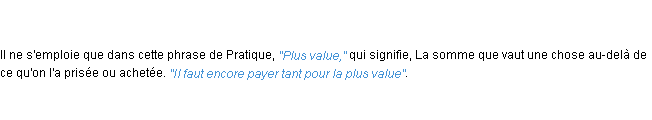 Définition value ACAD 1798