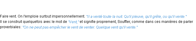 Définition venter ACAD 1835