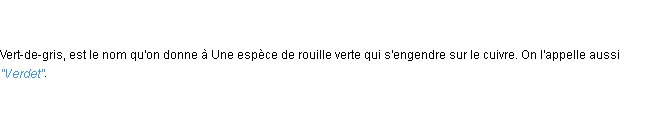 Définition vert-de-gris ACAD 1798