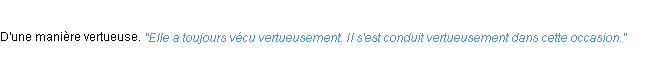 Définition vertueusement ACAD 1932