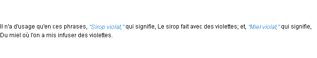 Définition violat ACAD 1798
