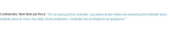 Définition violenter ACAD 1835