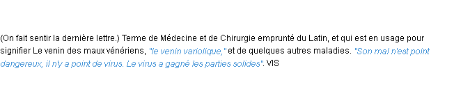 Définition virus ACAD 1798