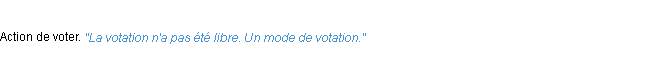 Définition votation ACAD 1932