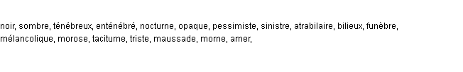 synonymes de assombri synonymes de assombri