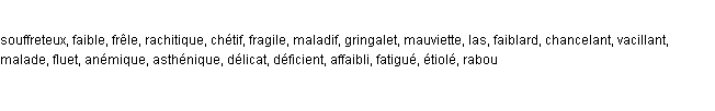 synonymes de malingre synonymes de malingre